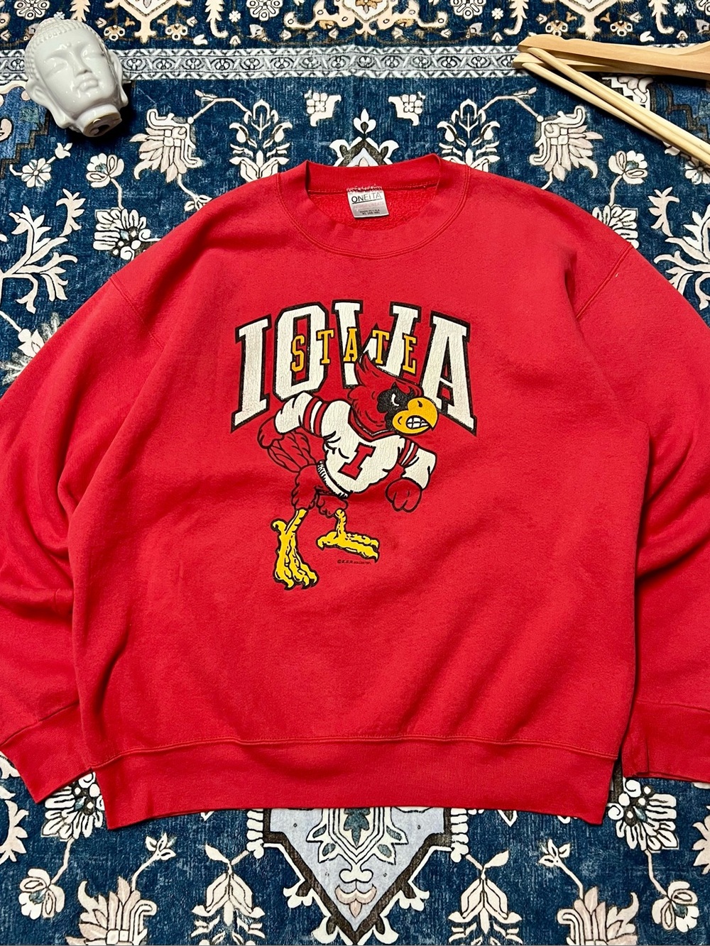 Iowa State Red Graphic Crewneck Sweatshirt